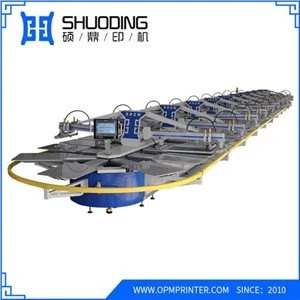 Màquina de serigrafia ovalada per samarretes